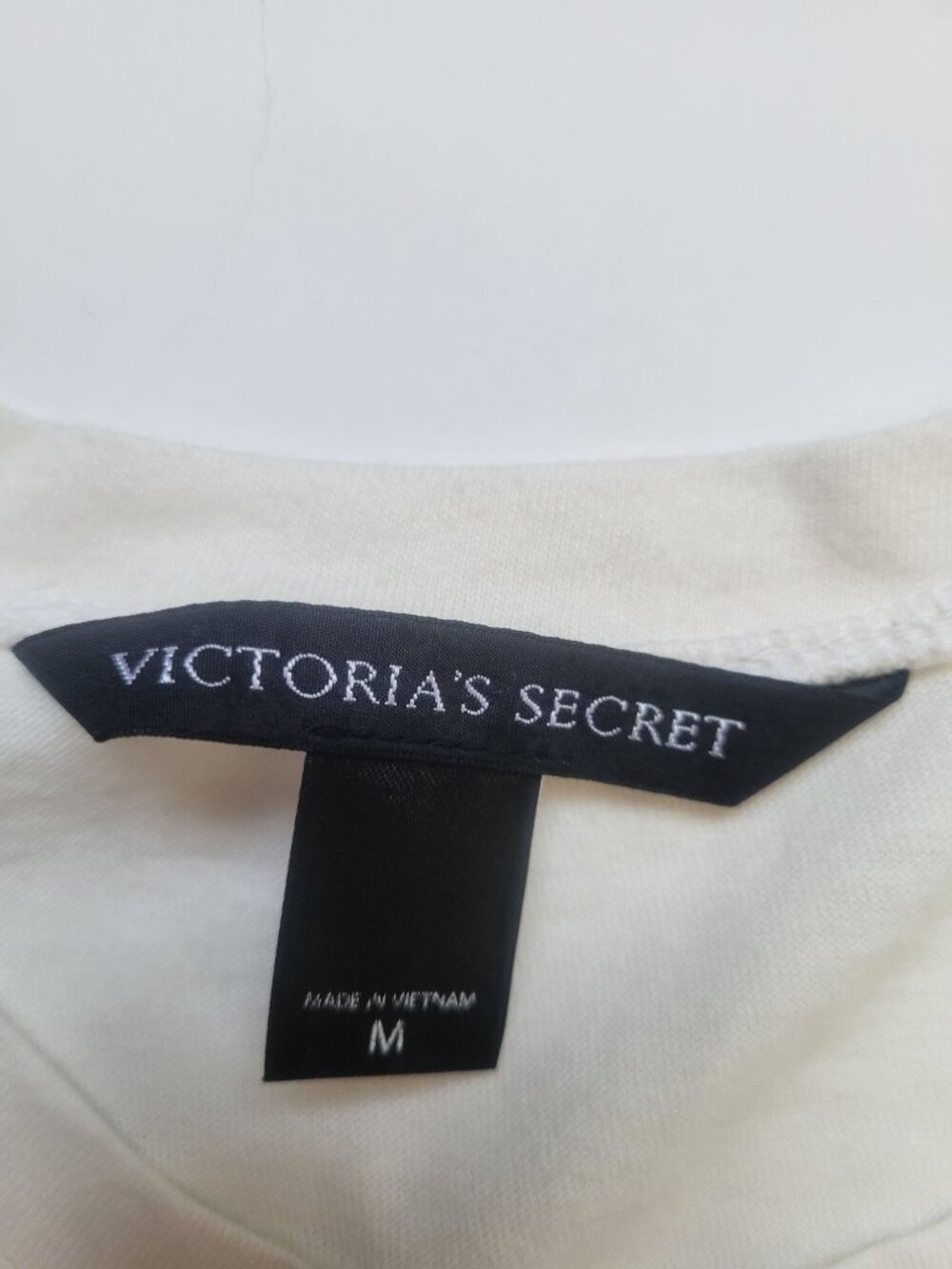 Victoria's Secret T-shirt silver rhinestone angel wings and gold lettering M - Picture 8 of 10